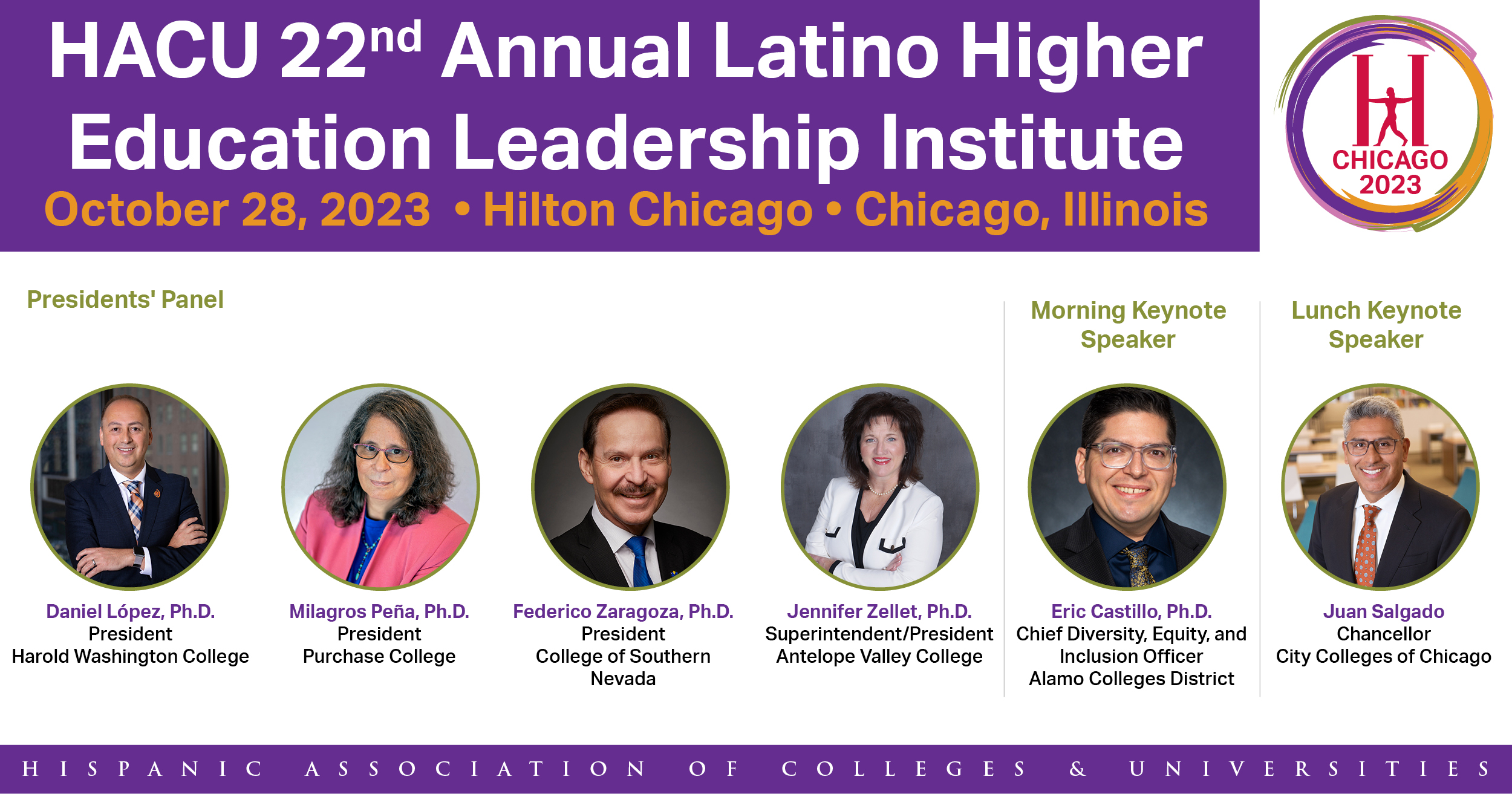 HACU announces speakers of 22nd Annual Latino Higher Education